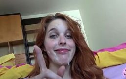 Espectacular escena POV con la pelirroja Amarna Miller