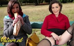 Milf francesa conoce a un hombre en el parque y se lo acaba follando de forma salvaje